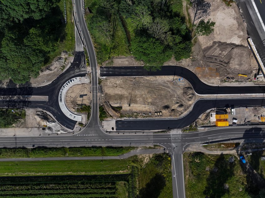 Luchtfoto ovatonde Fliertweg